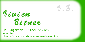 vivien bitner business card